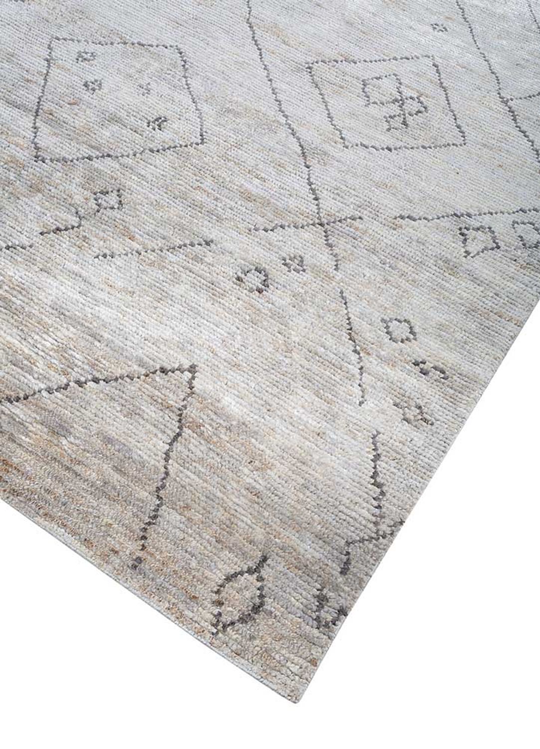 Juteteppich - 300 x 240 cm - weiß