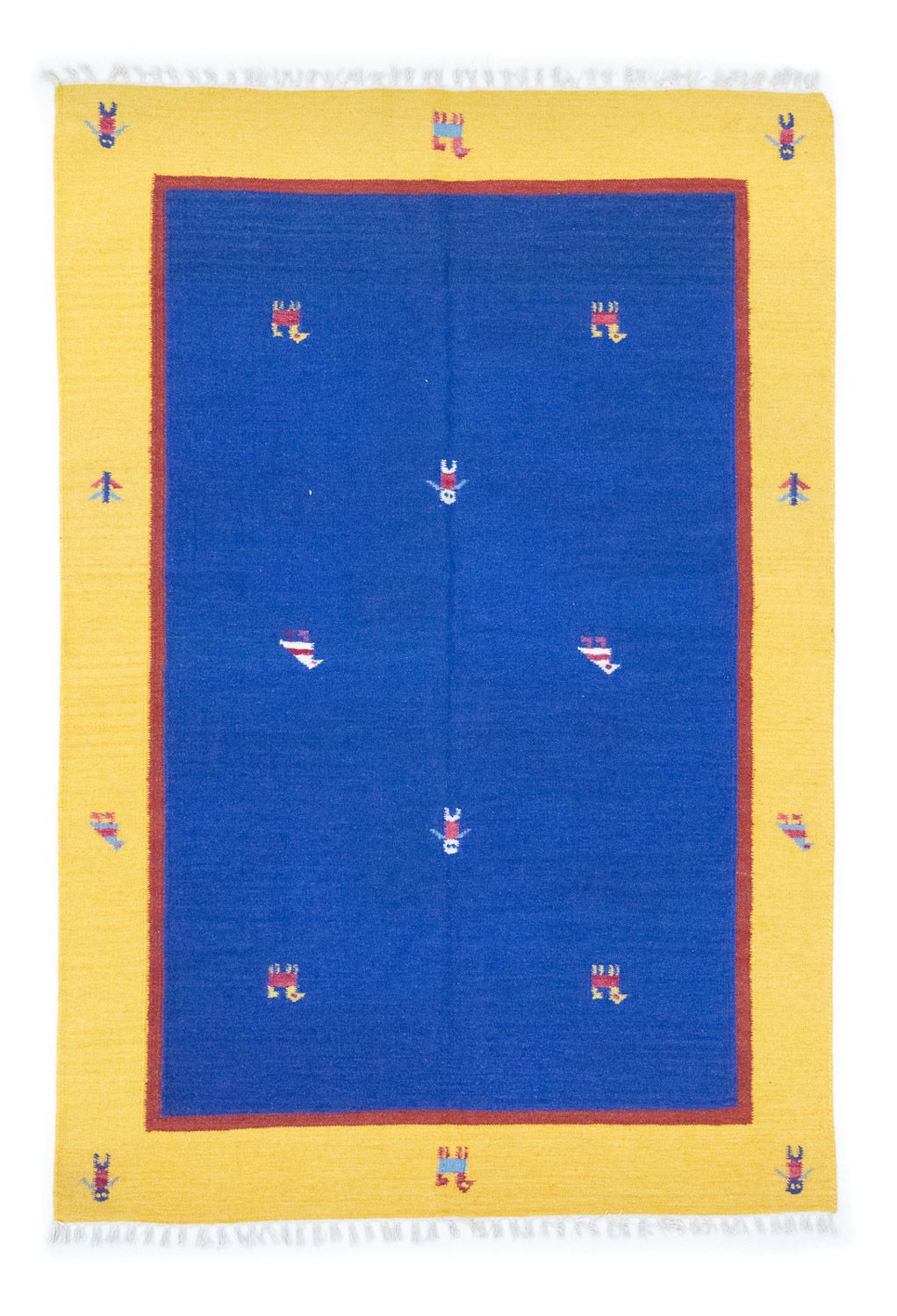 Kelim Teppich - Trendy 200 x 140 cm - blau