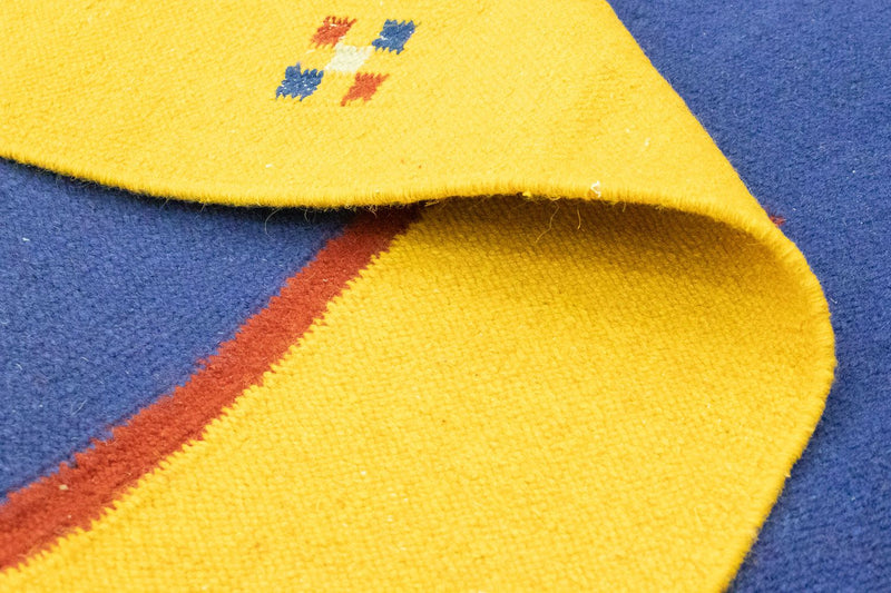 Kelim Teppich - Trendy 300 x 200 cm - blau