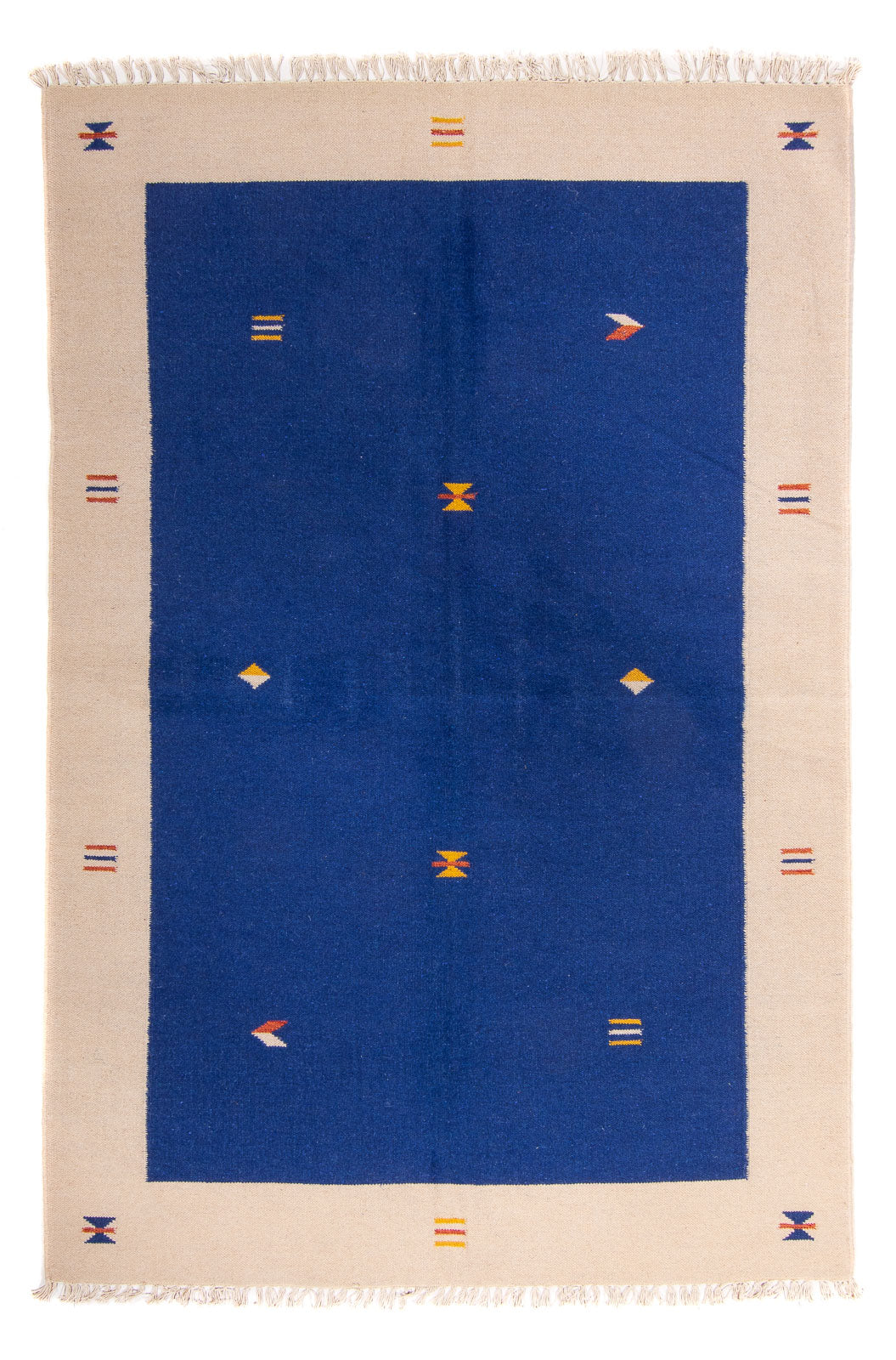 Kelim Teppich - Trendy 240 x 170 cm - dunkelblau