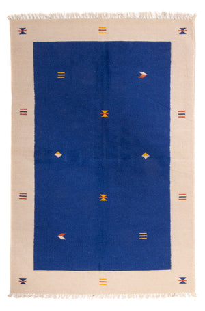 Kelim Teppich - Trendy 240 x 170 cm - dunkelblau