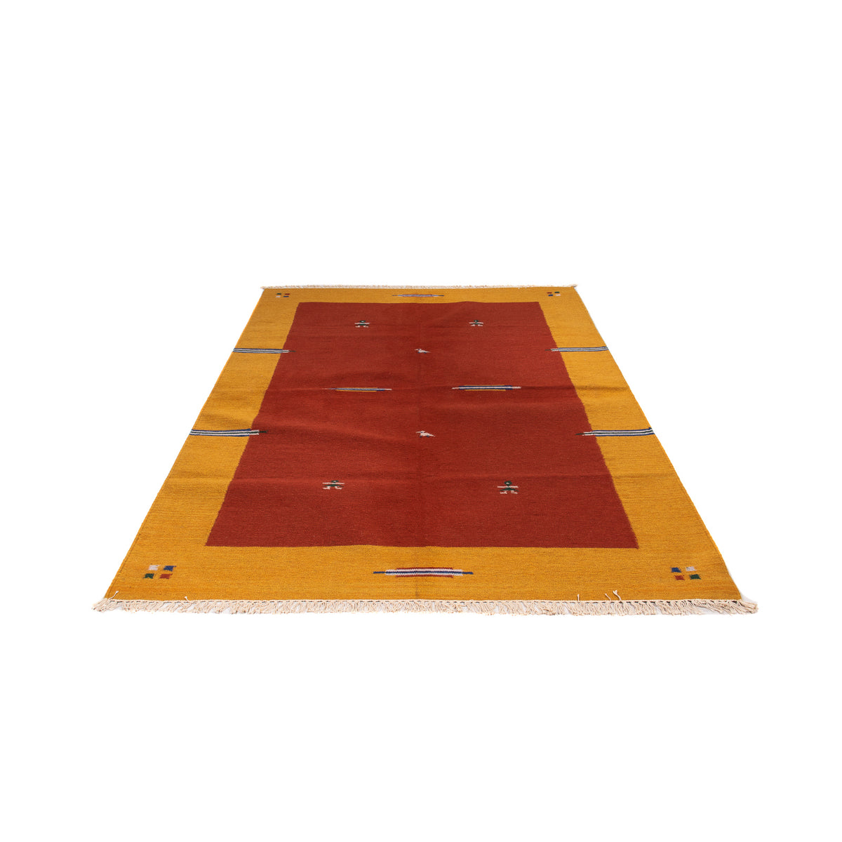 Kelim Teppich - Trendy 240 x 170 cm - dunkelrot