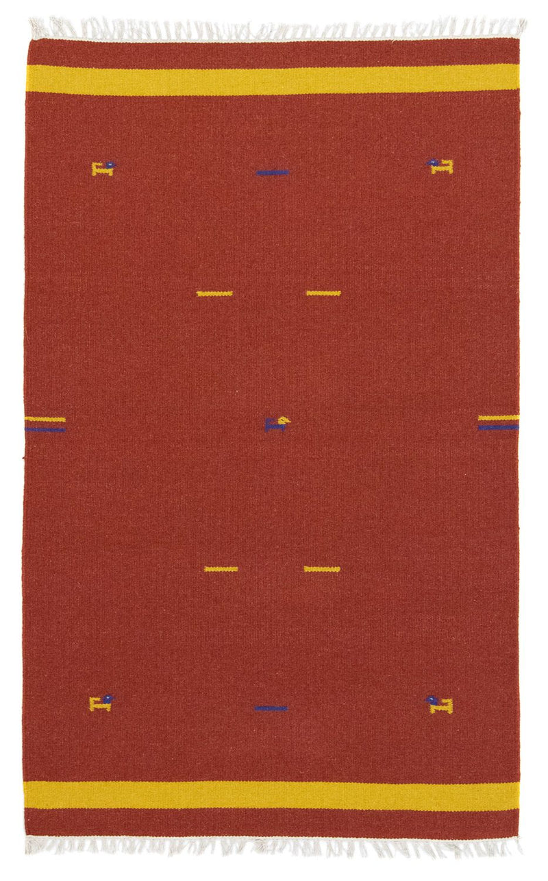 Kelim Teppich - Trendy 180 x 120 cm - rost