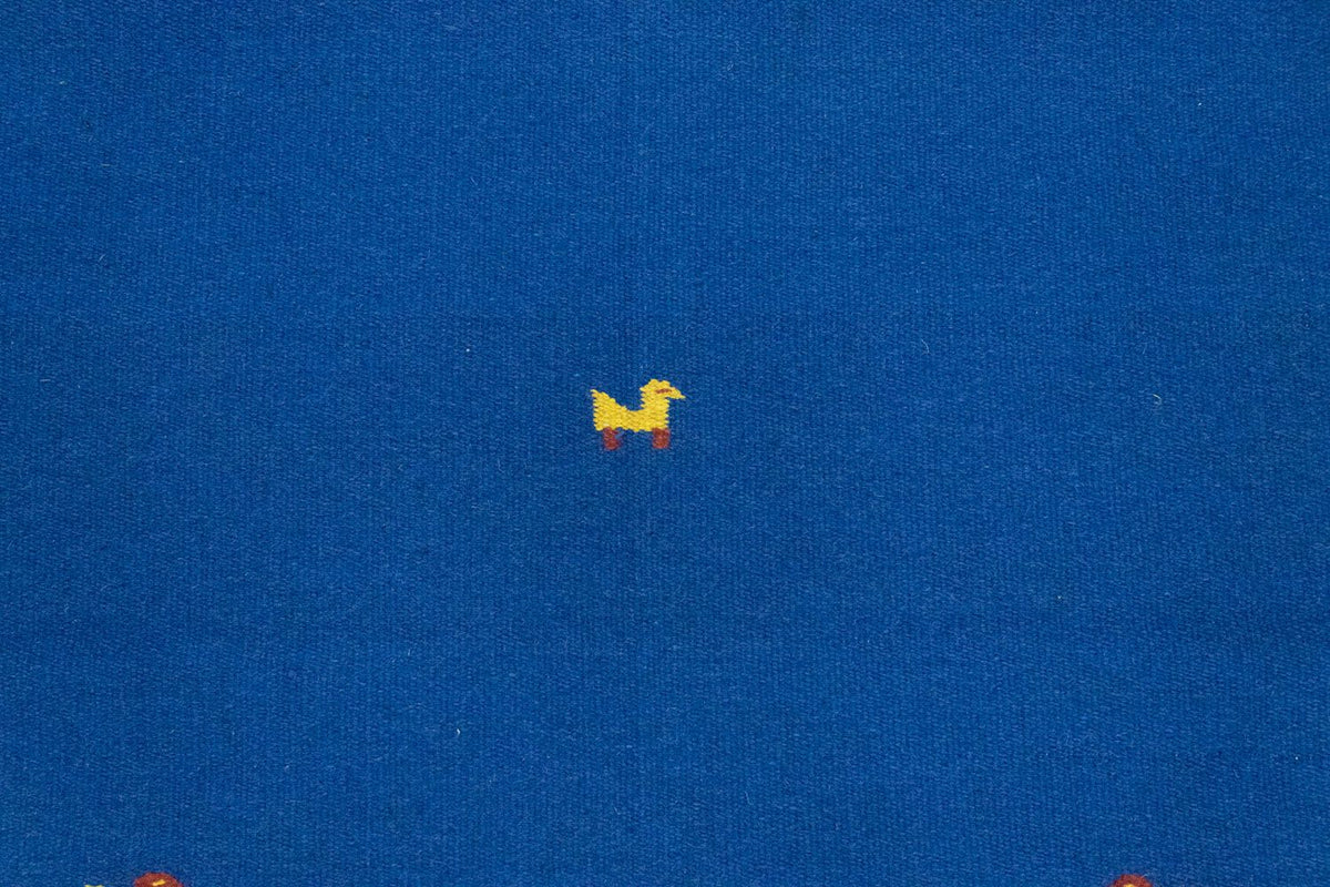 Kelim Teppich - Trendy 180 x 120 cm - blau