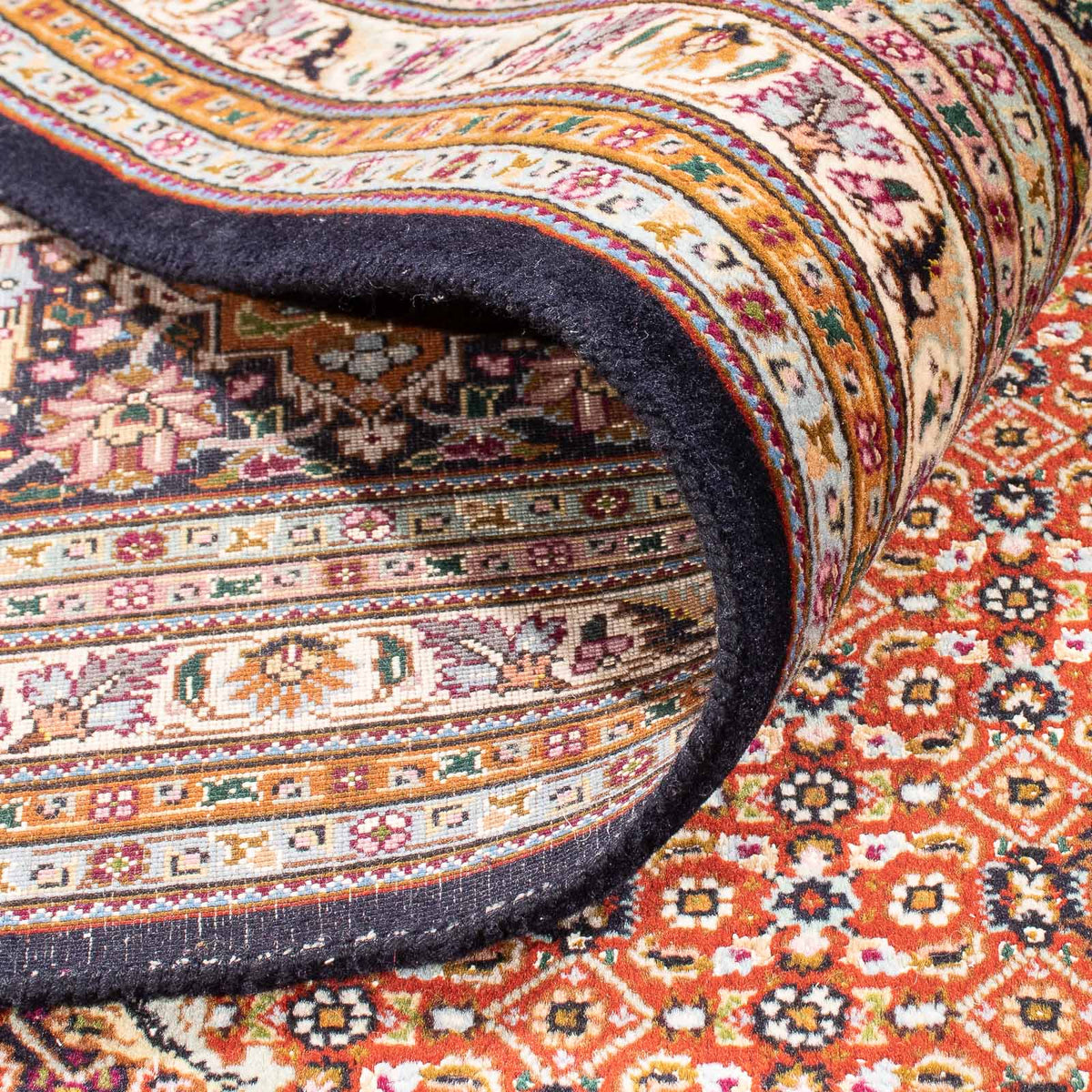 Perserteppich - Täbriz - Royal - 390 x 304 cm - schwarz