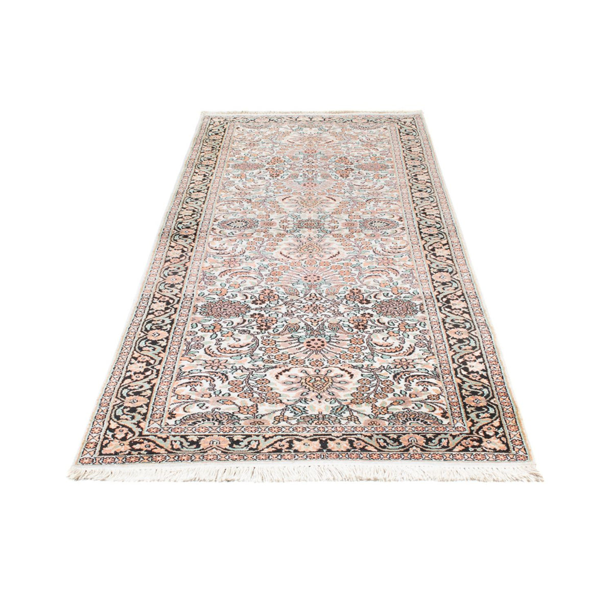 Läufer Seiden - Kaschmir Seide - 280 x 96 cm - rosa