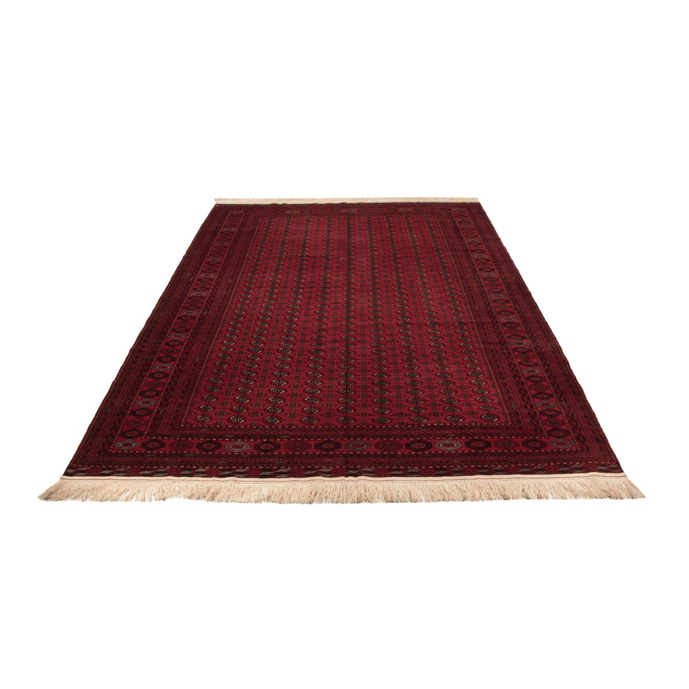 Afghan Teppich - Buchara - 390 x 296 cm - dunkelrot