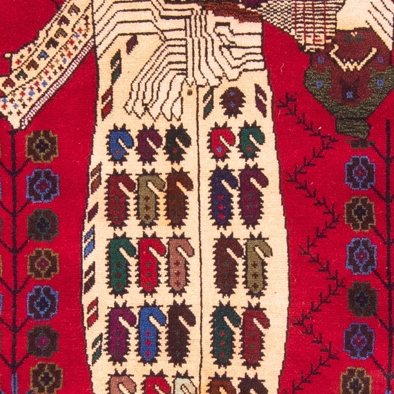 Belutsch Teppich - 157 x 102 cm - rot