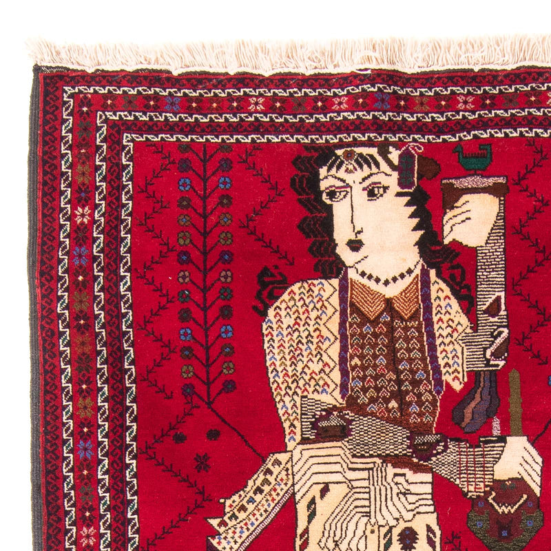 Belutsch Teppich - 157 x 102 cm - rot