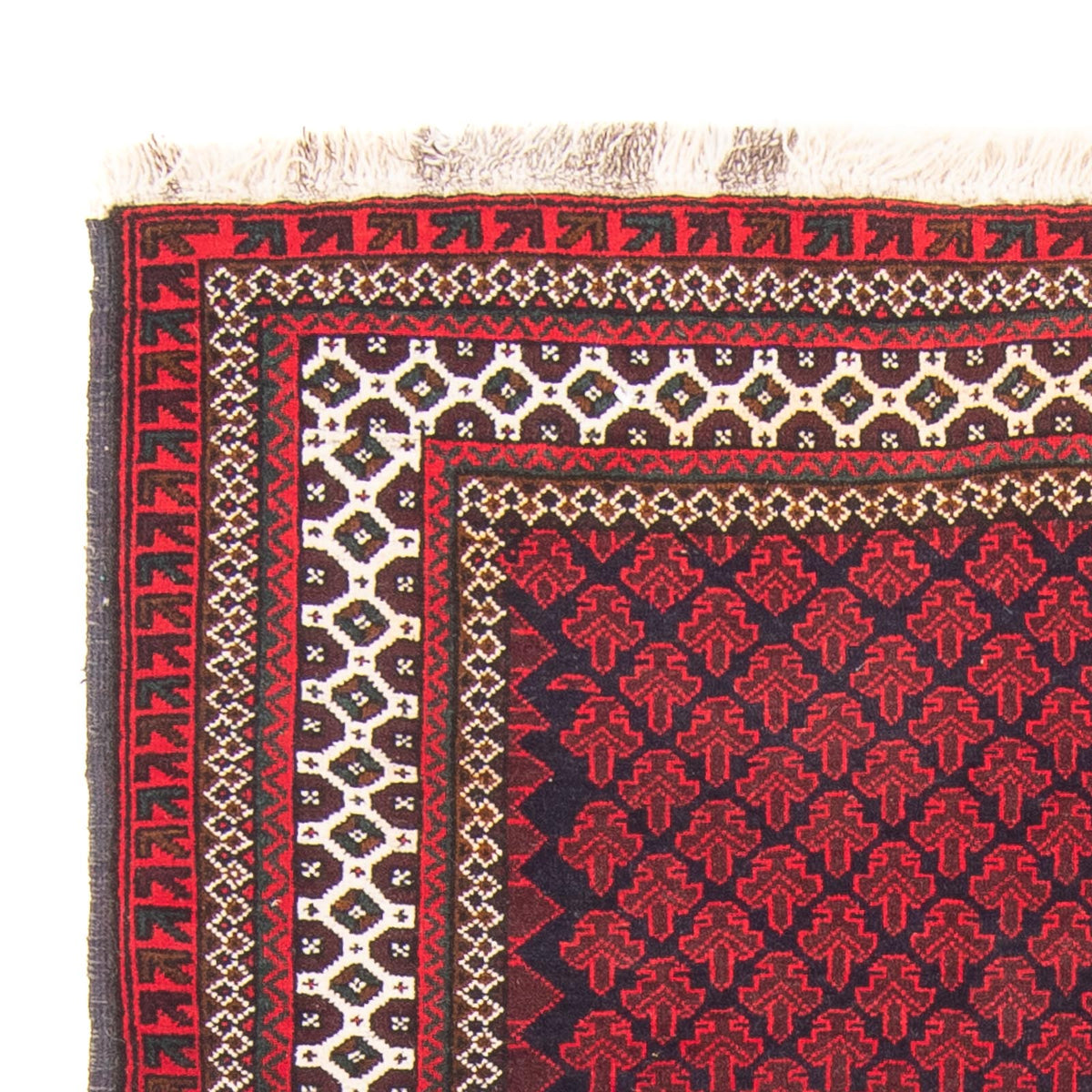 Belutsch Teppich - Gebetsteppich - 130 x 90 cm - rot