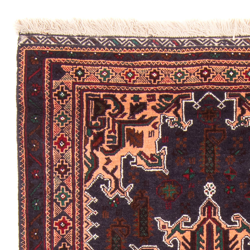 Belutsch Teppich - 150 x 89 cm - dunkelblau