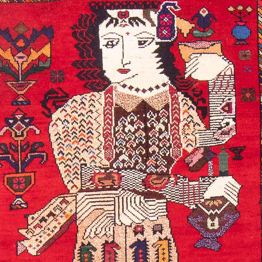 Belutsch Teppich - 145 x 92 cm - rot