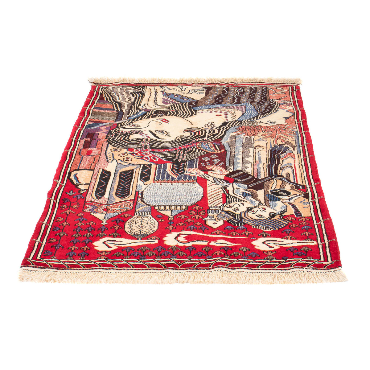 Belutsch Teppich - 124 x 89 cm - mehrfarbig