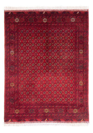 Afghan Teppich - 193 x 148 cm - rot