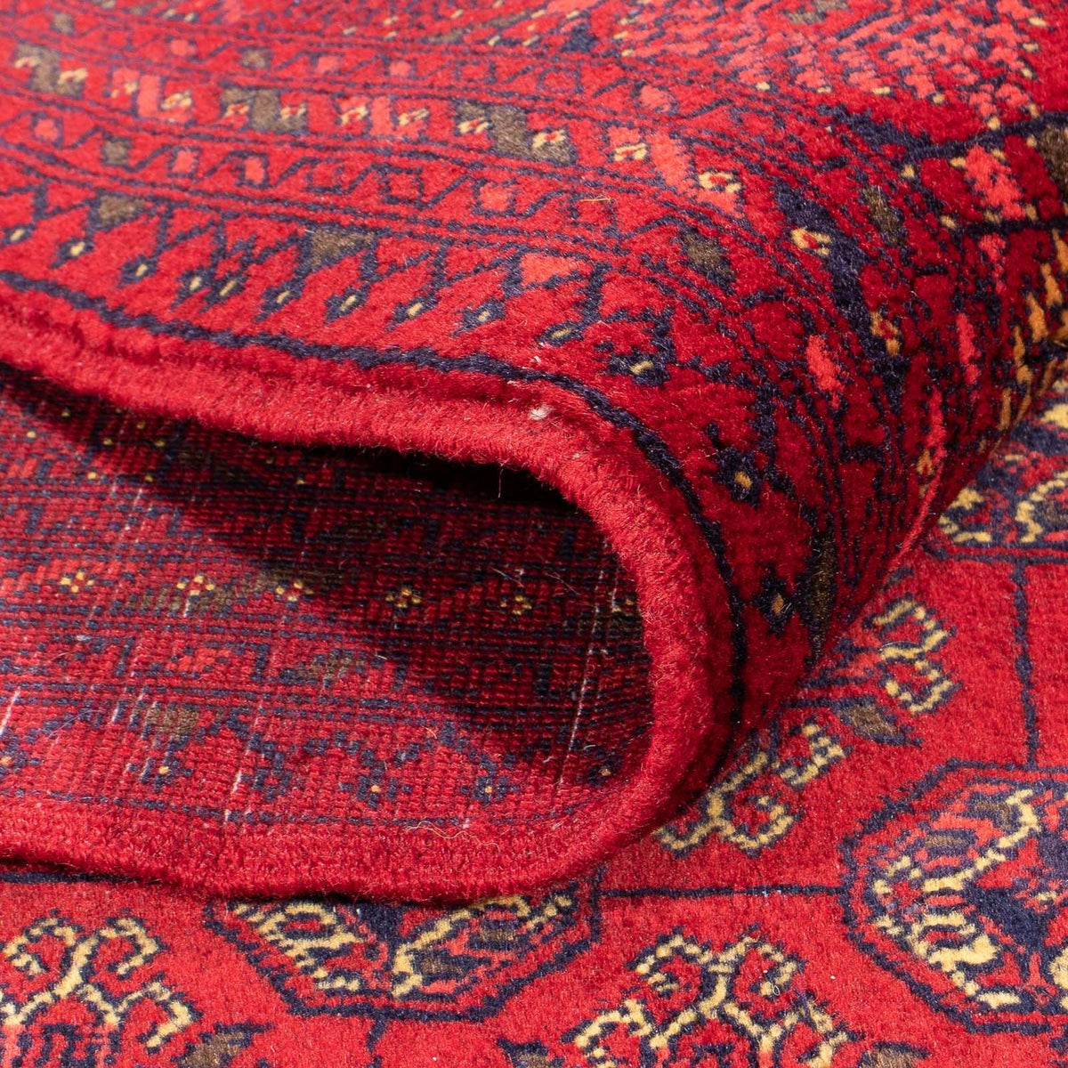 Afghan Teppich - 193 x 148 cm - rot