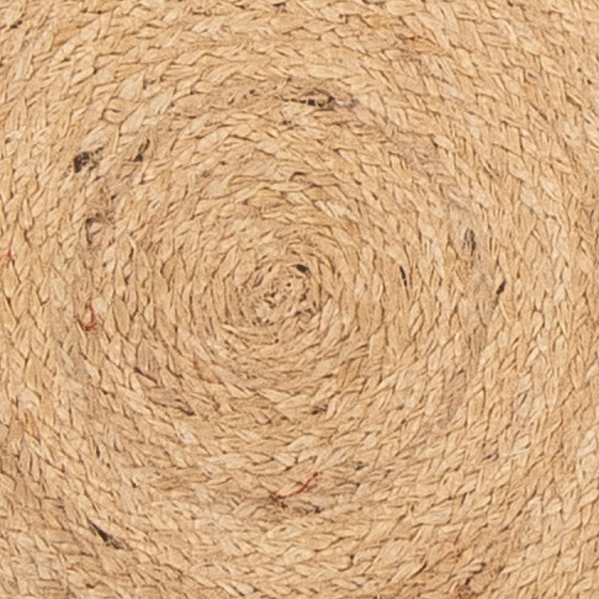 Juteteppich rund - 60 x 60 cm - mehrfarbig