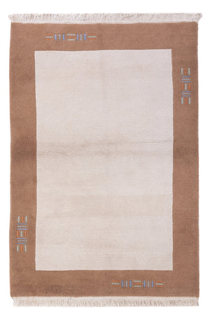 Nepal Teppich - 180 x 120 cm - creme