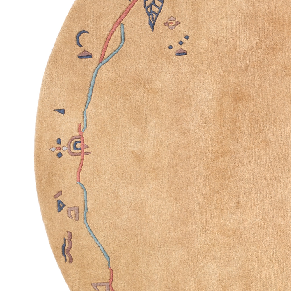 Nepal Teppich - 240 x 240 cm - beige