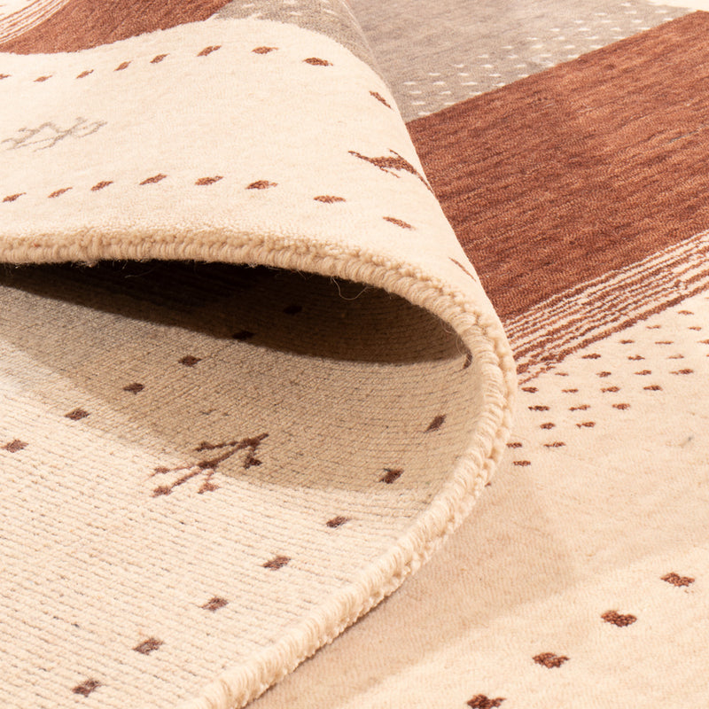 Gabbeh Teppich - Loribaft Softy - 240 x 170 cm - hellbeige