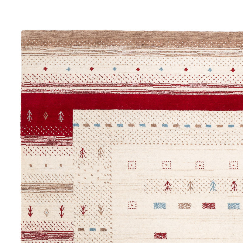 Gabbeh Teppich - Loribaft Softy - 240 x 170 cm - naturweiß