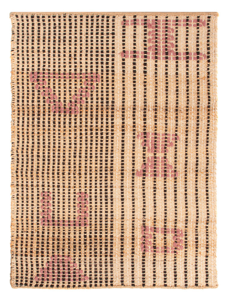 Juteteppich - 90 x 60 cm - dunkelbeige