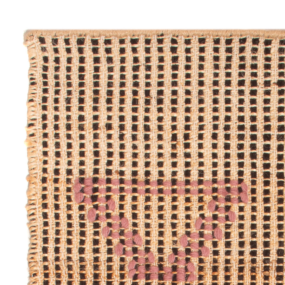 Juteteppich - 90 x 60 cm - dunkelbeige