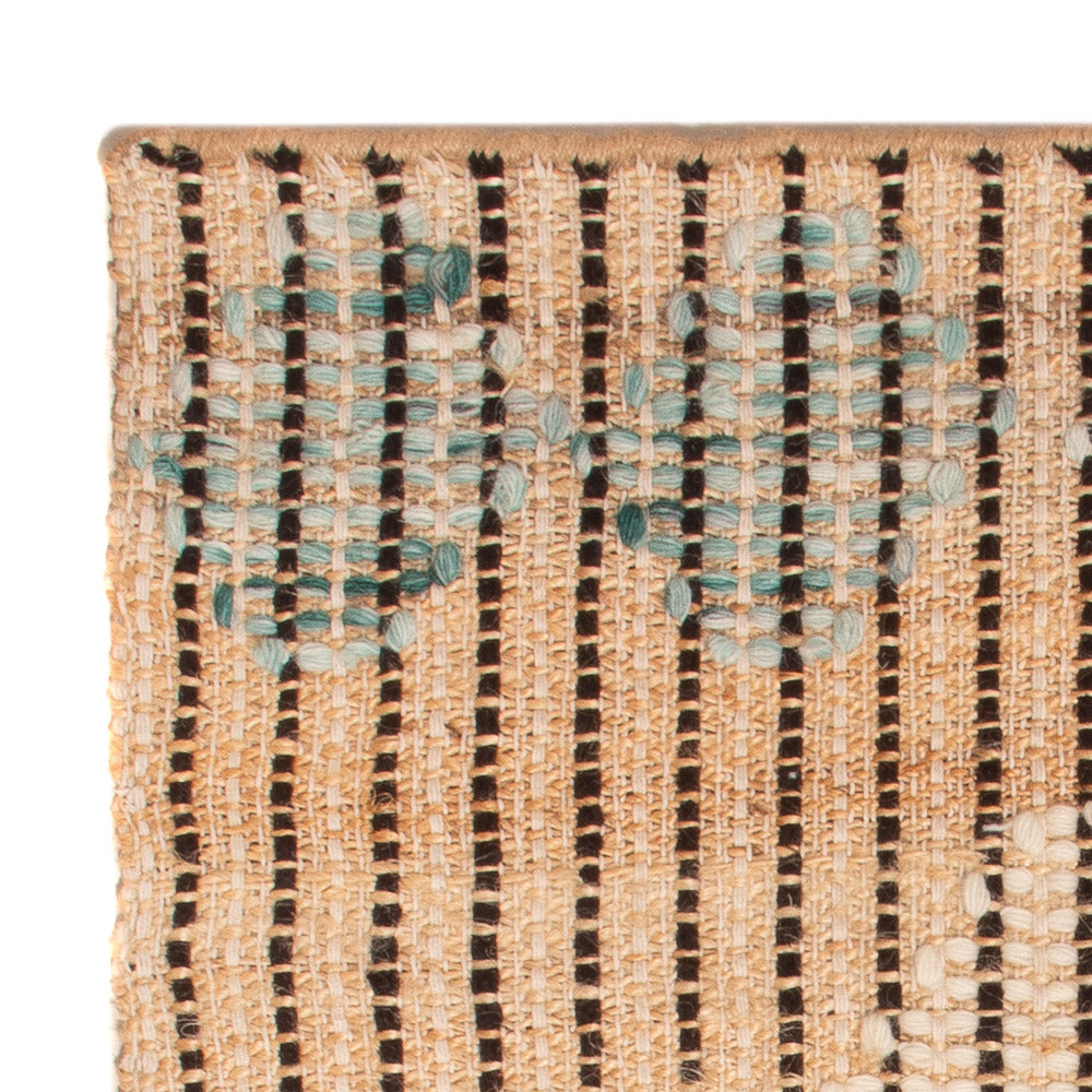 Juteteppich - 90 x 60 cm - dunkelbeige
