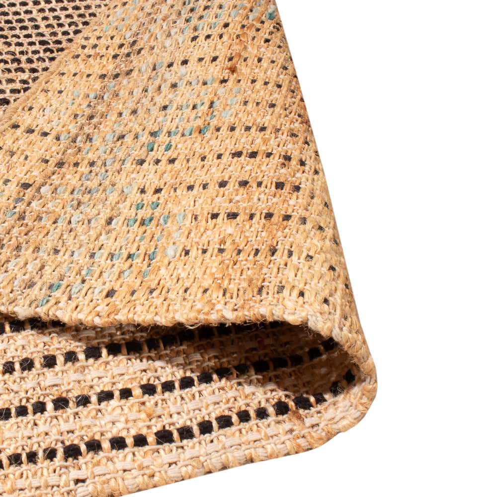 Juteteppich - 90 x 60 cm - dunkelbeige