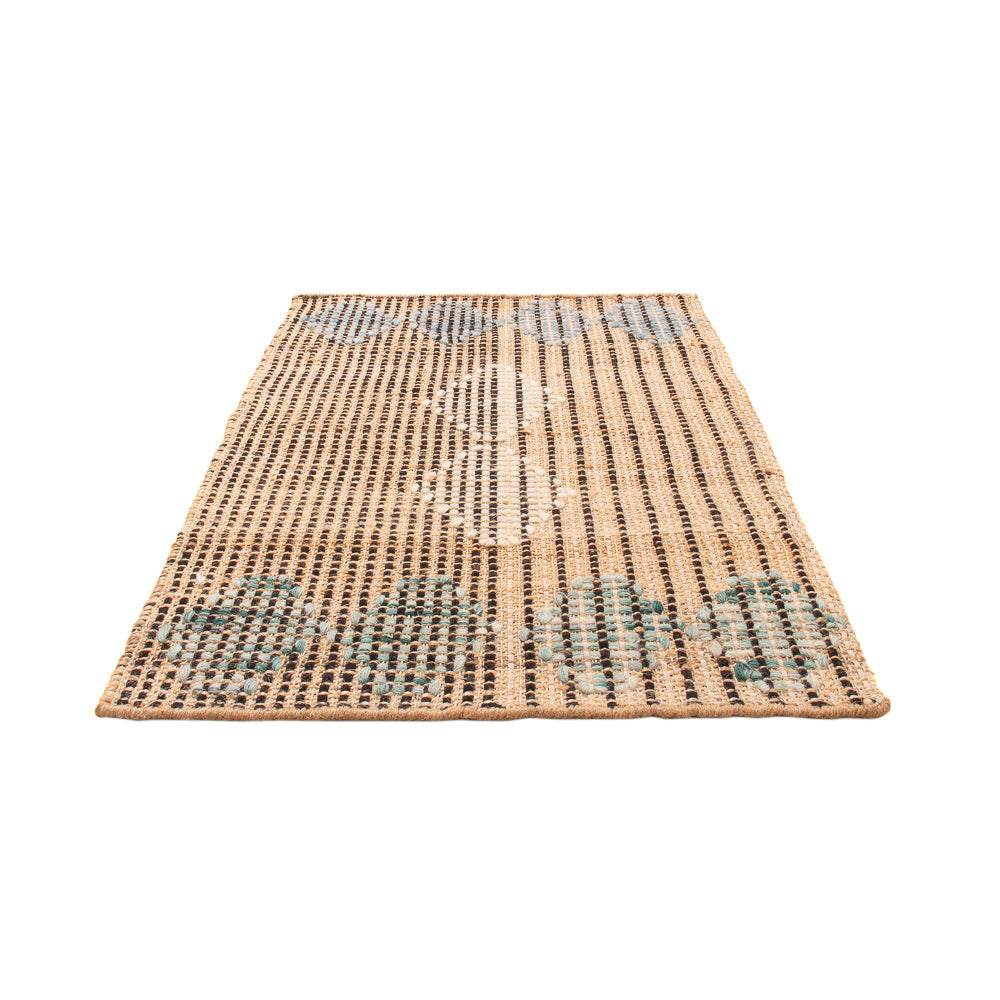 Juteteppich - 90 x 60 cm - dunkelbeige