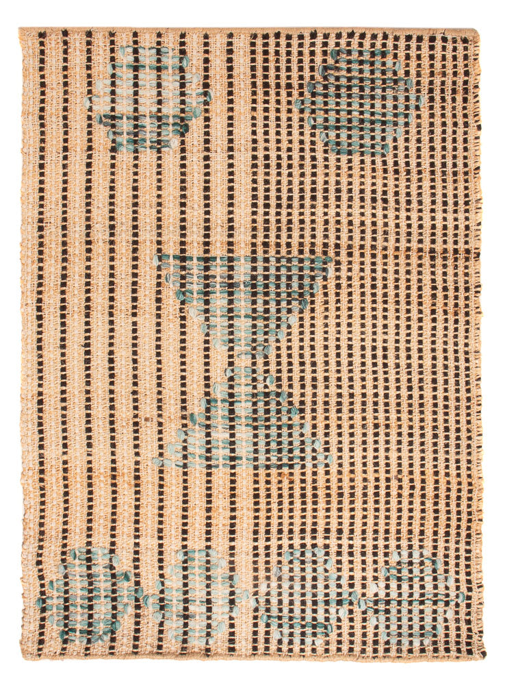 Juteteppich - 90 x 60 cm - dunkelbeige