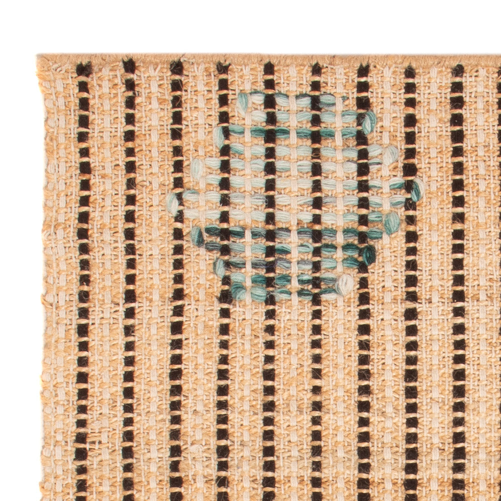 Juteteppich - 90 x 60 cm - dunkelbeige