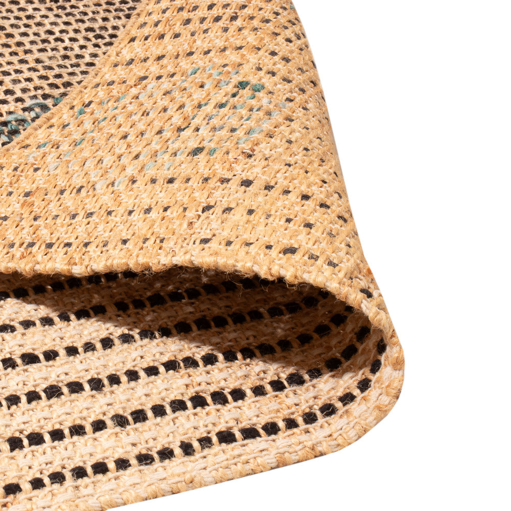 Juteteppich - 90 x 60 cm - dunkelbeige