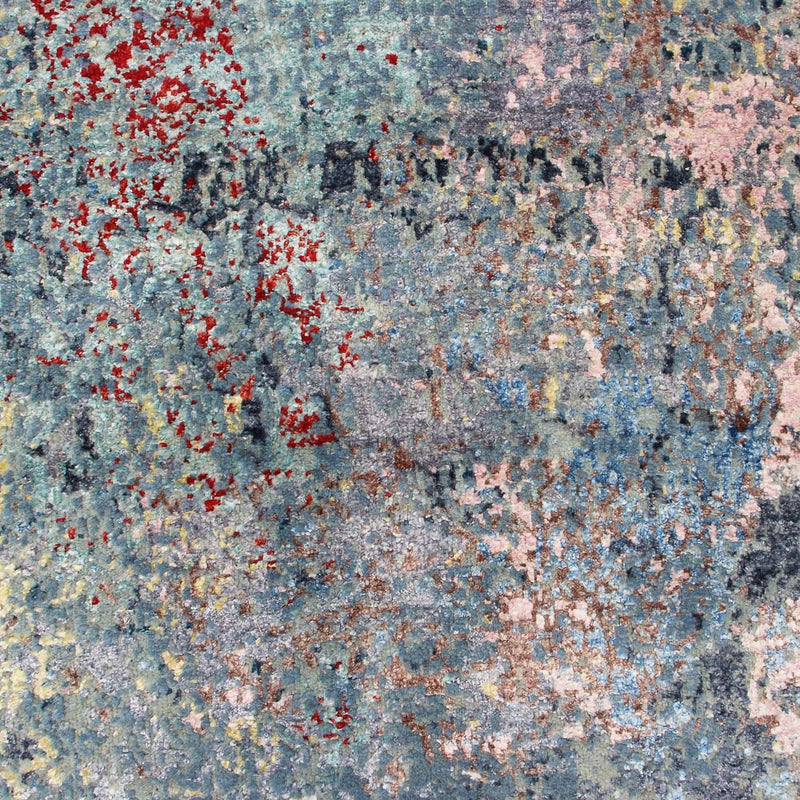 Designer Teppich - 242 x 163 cm - seeblau