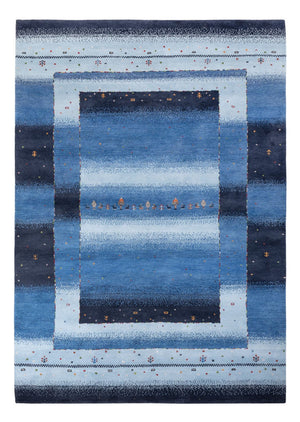 Gabbeh Teppich - Loribaft Indus - 243 x 169 cm - blau