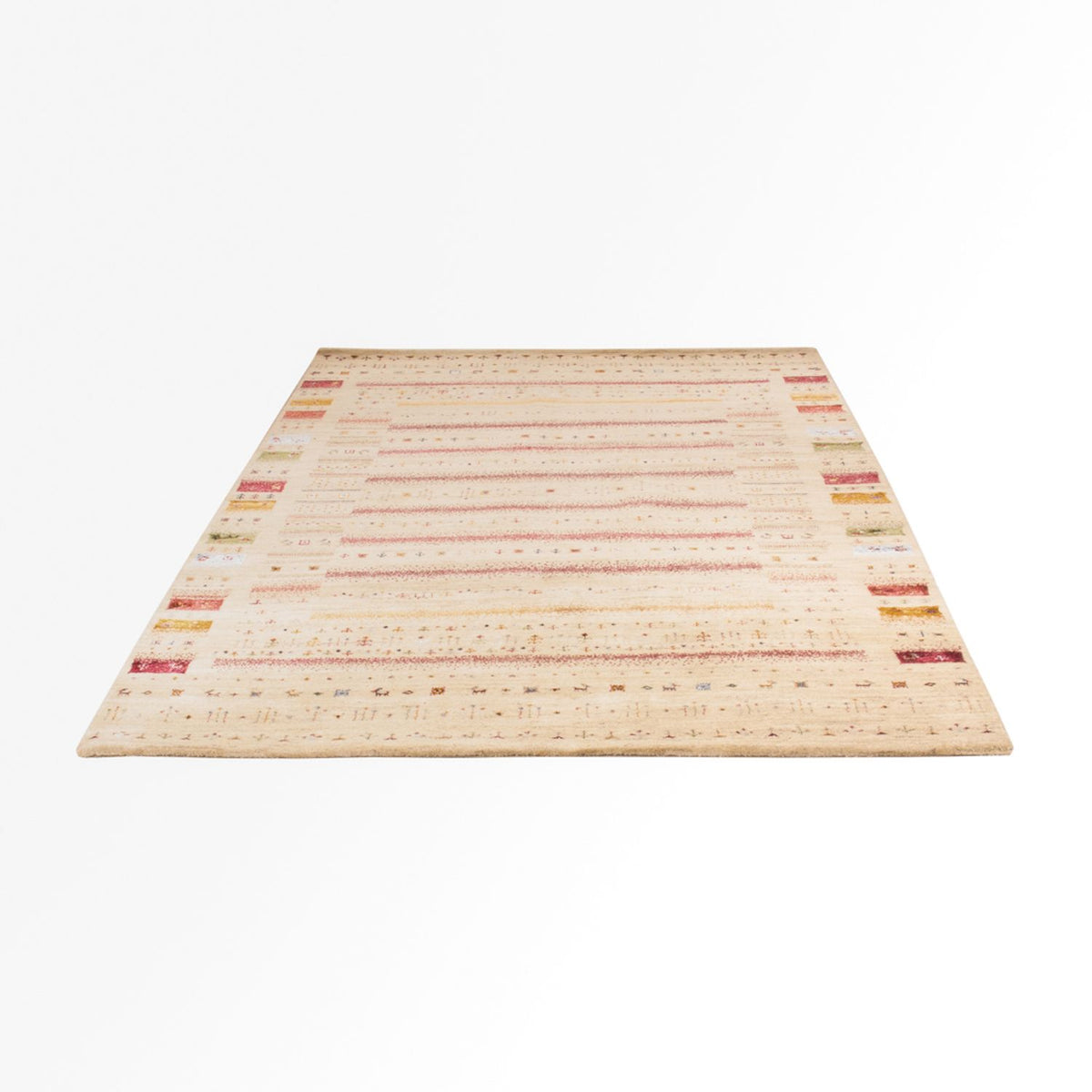 Gabbeh Teppich - Loribaft Indus - 245 x 174 cm - creme