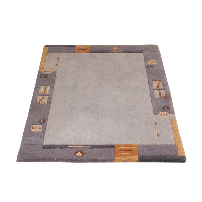 Nepal Teppich - 90 x 60 cm - grau