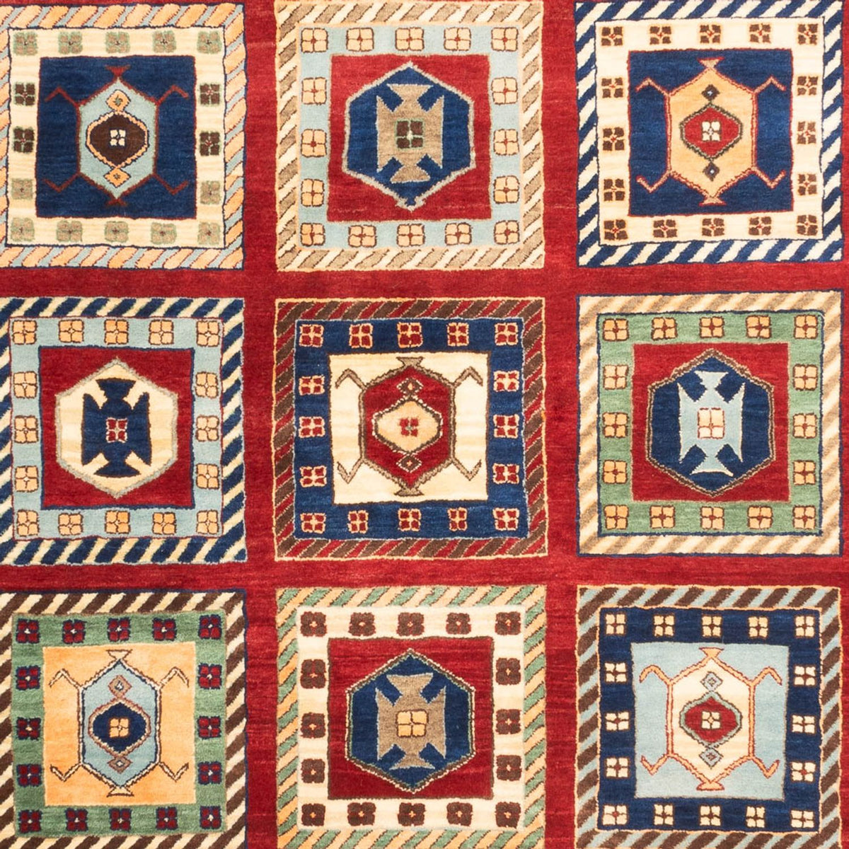 Gabbeh Teppich - Loribaft Indus - 241 x 168 cm - mehrfarbig