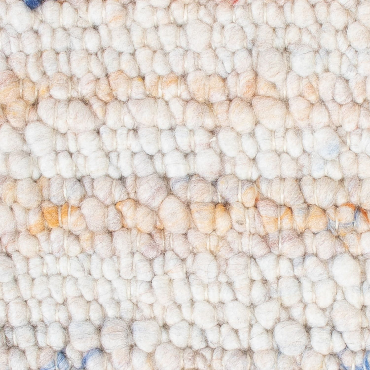 Wollteppich quadratisch - 35 x 32 cm - mehrfarbig