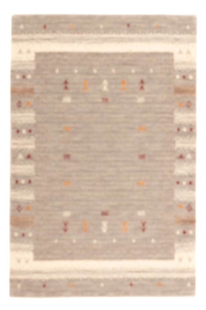 Gabbeh Teppich - Loribaft Softy - 90 x 60 cm - dunkelbeige