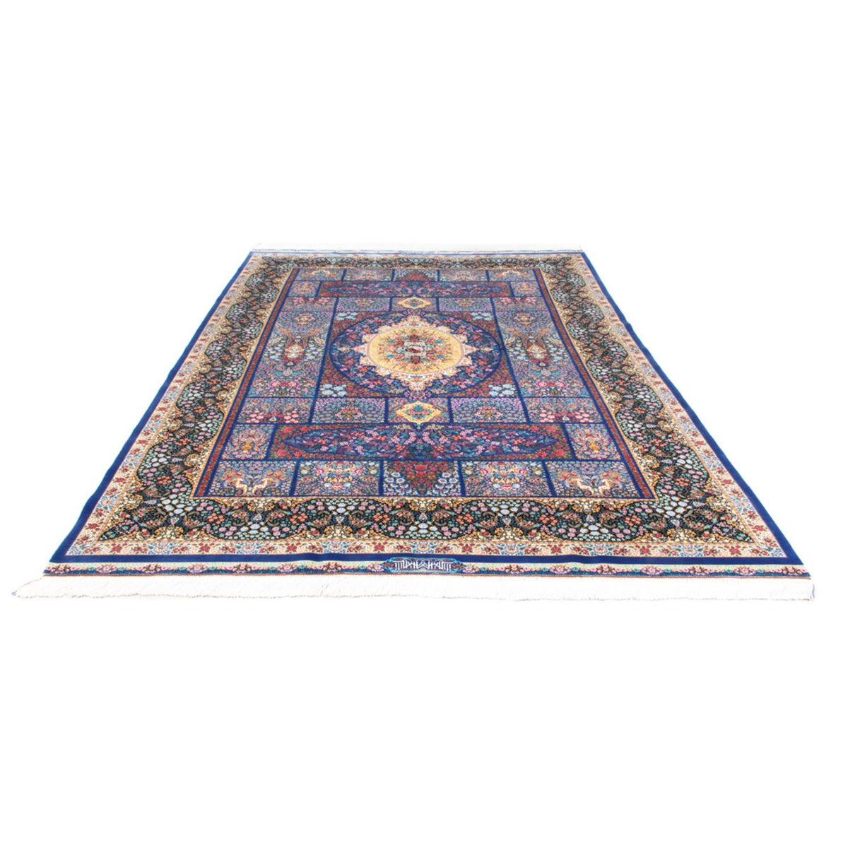 Perserteppich - Ghom - 300 x 200 cm - blau