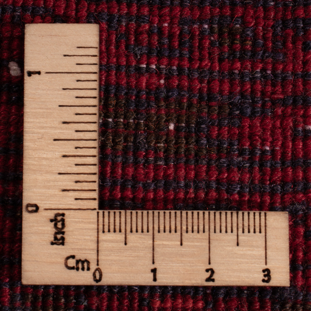 Afghan Teppich - 118 x 57 cm - dunkelrot
