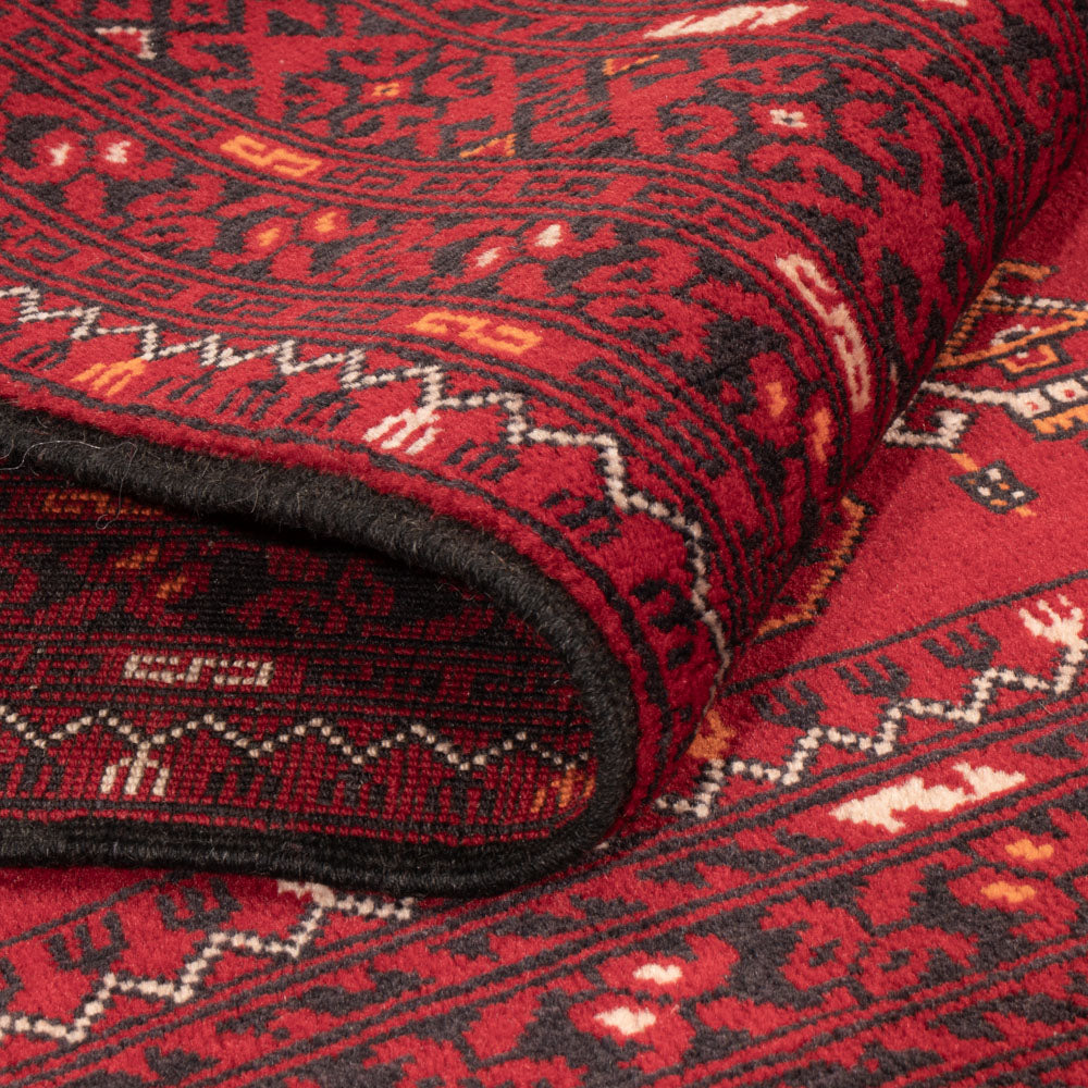 Afghan Teppich - Buchara - 147 x 104 cm - rot