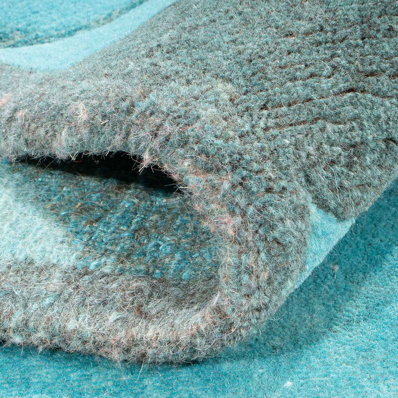 Nepal Teppich - 230 x 160 cm - hellblau