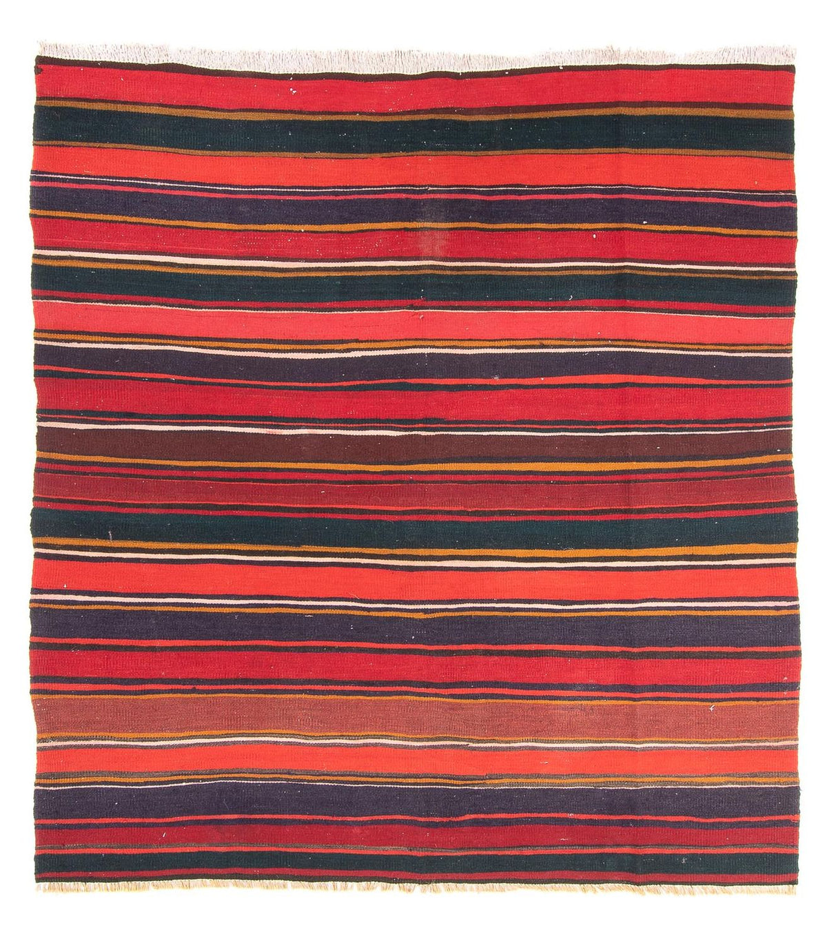 Kelim Teppich - Old quadratisch - 215 x 190 cm - mehrfarbig