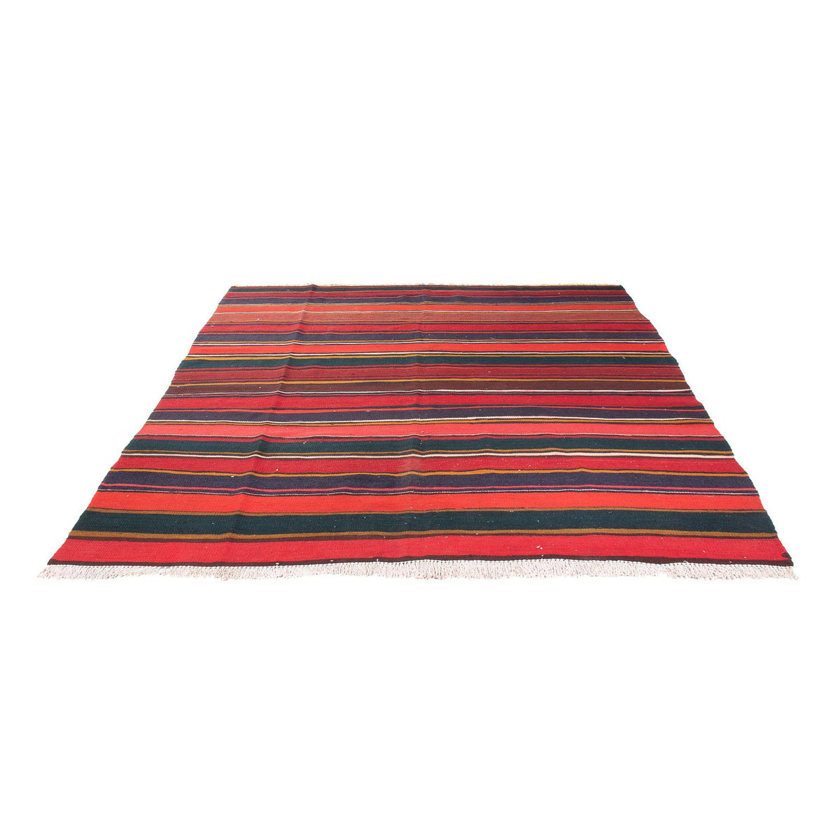 Kelim Teppich - Old quadratisch - 215 x 190 cm - mehrfarbig