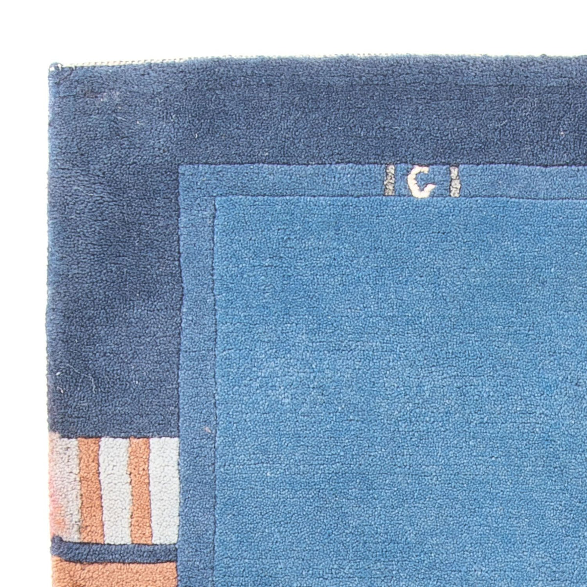 Nepal Teppich - 160 x 90 cm - blau