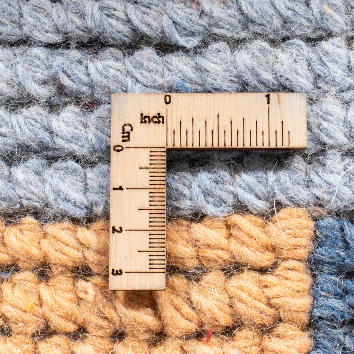 Nepal Teppich - 140 x 70 cm - blau