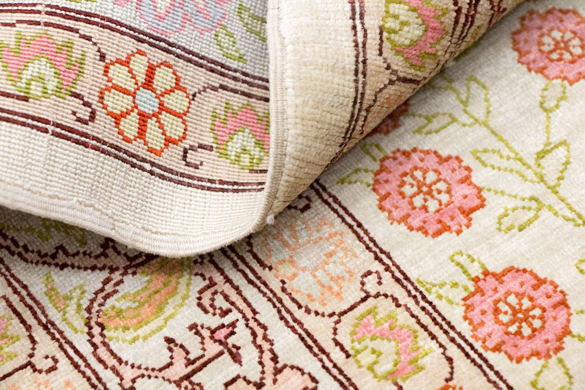 Seidenteppich - Hereke Seide - Premium 100 x 64 cm Fußmatte