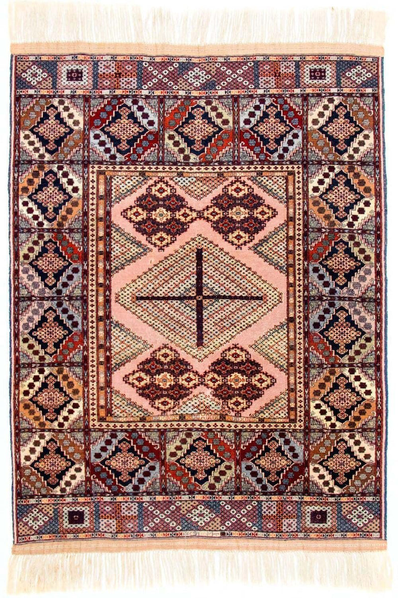 Afghan Teppich 140 x 120 cm Teppichbrücke
