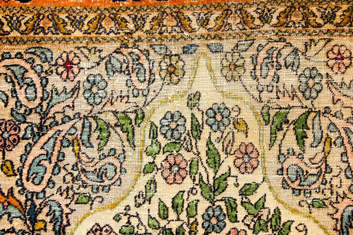 Seidenteppich - Kaschmir Seide 150 x 92 cm Teppichbrücke